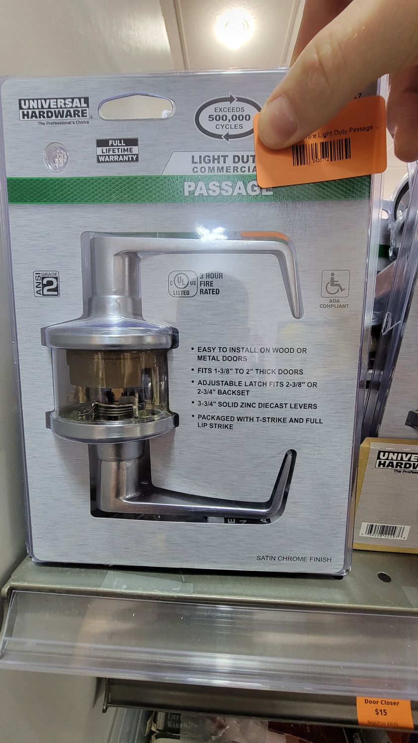 Universal Hardware Light Duty Passage Levers