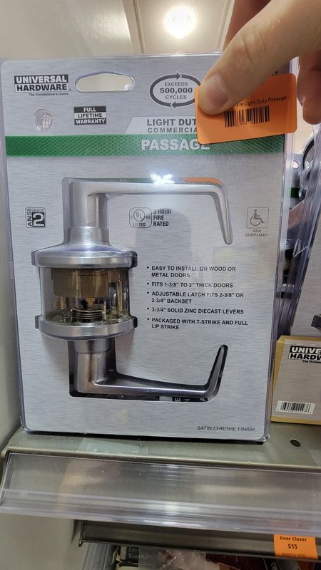 Universal Hardware Light Duty Passage Levers