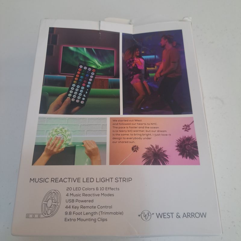 Music sync light strip