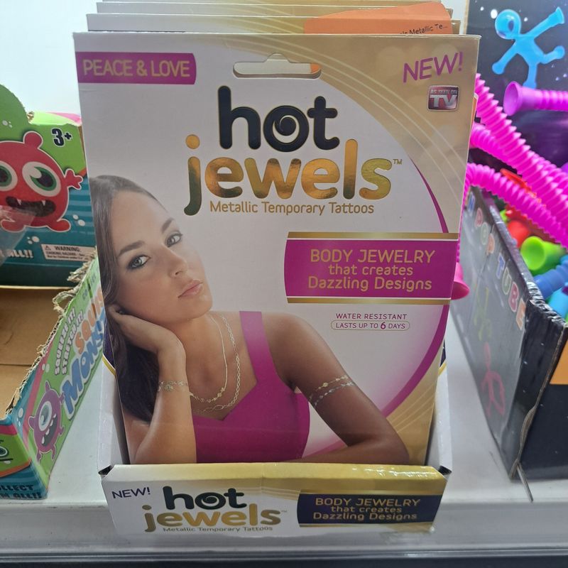 Dazzling Designs Hot Jewels Metallic Temporary Tat