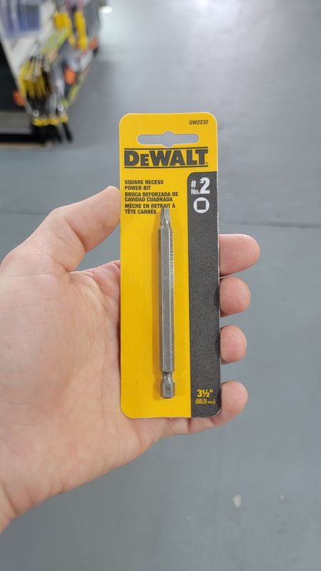 dewalt square drive bit