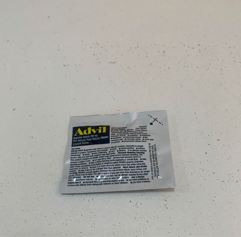 Advil pain reliever