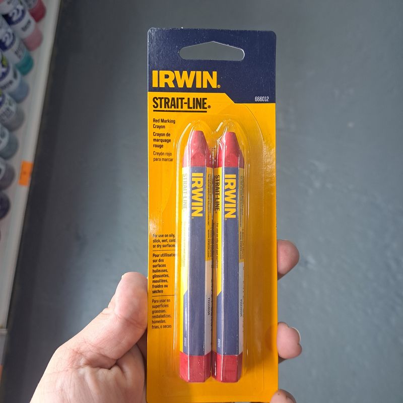 Irwin Strait-Line 2-Packs Red Marking Crayon