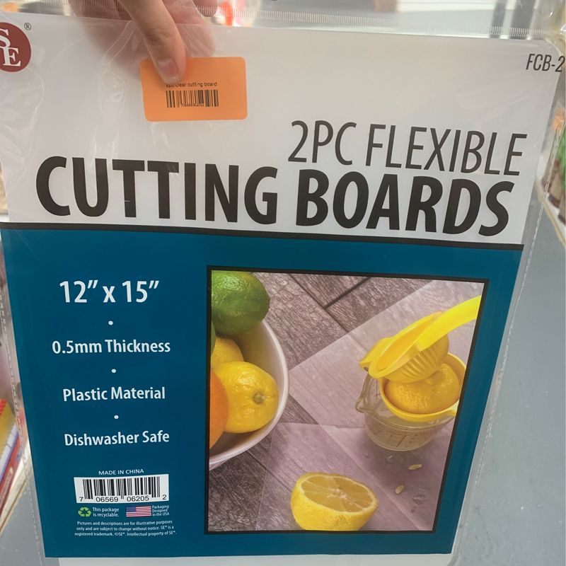 2pc clear cutting board