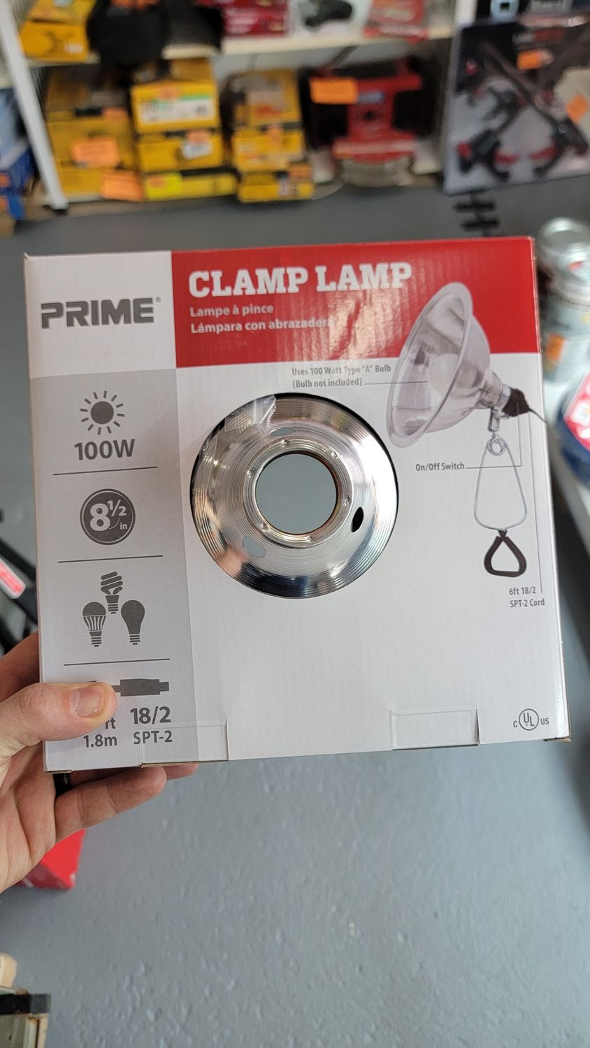 Prime Reflector Clamp Lamp