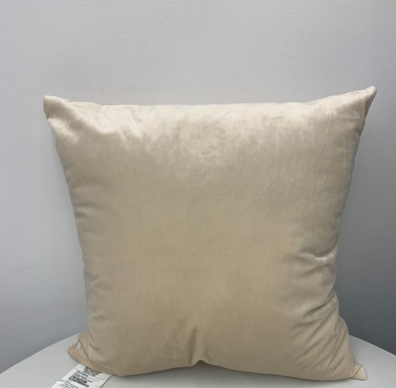 Ivory Plush 16" x 16" Soft Faux Pillows