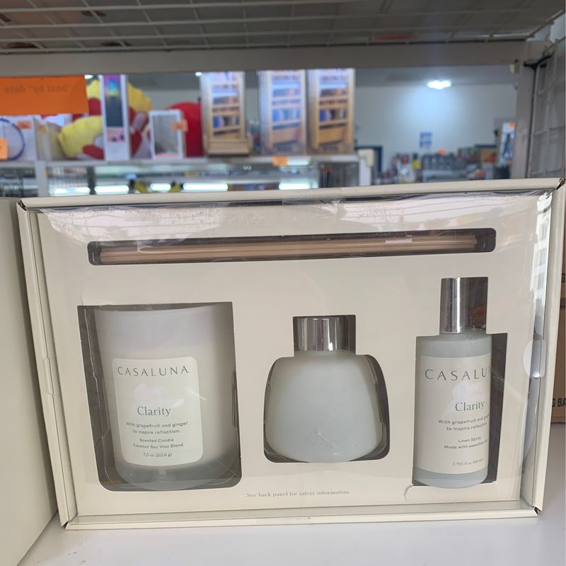 Casaluna "Clarity" Gift Sets W/Candle/Spray/Diffuser