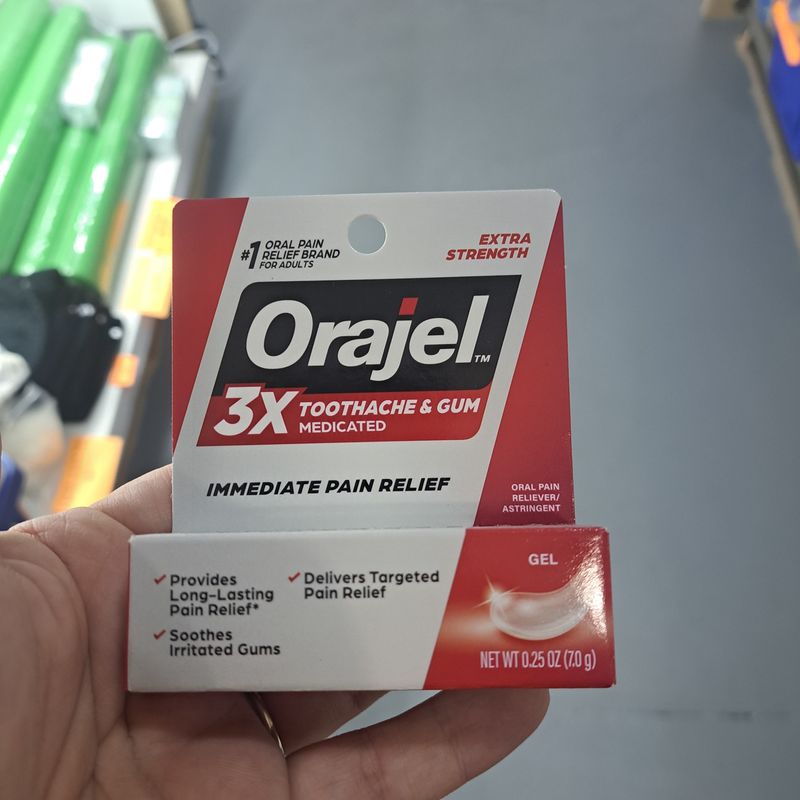 Orajel maximum strength tooth
