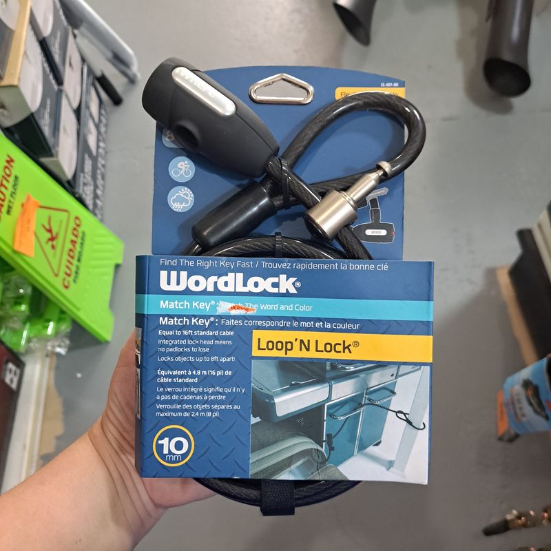 Wordlock Loop 'N Lock 8' X 10mm W/Keys