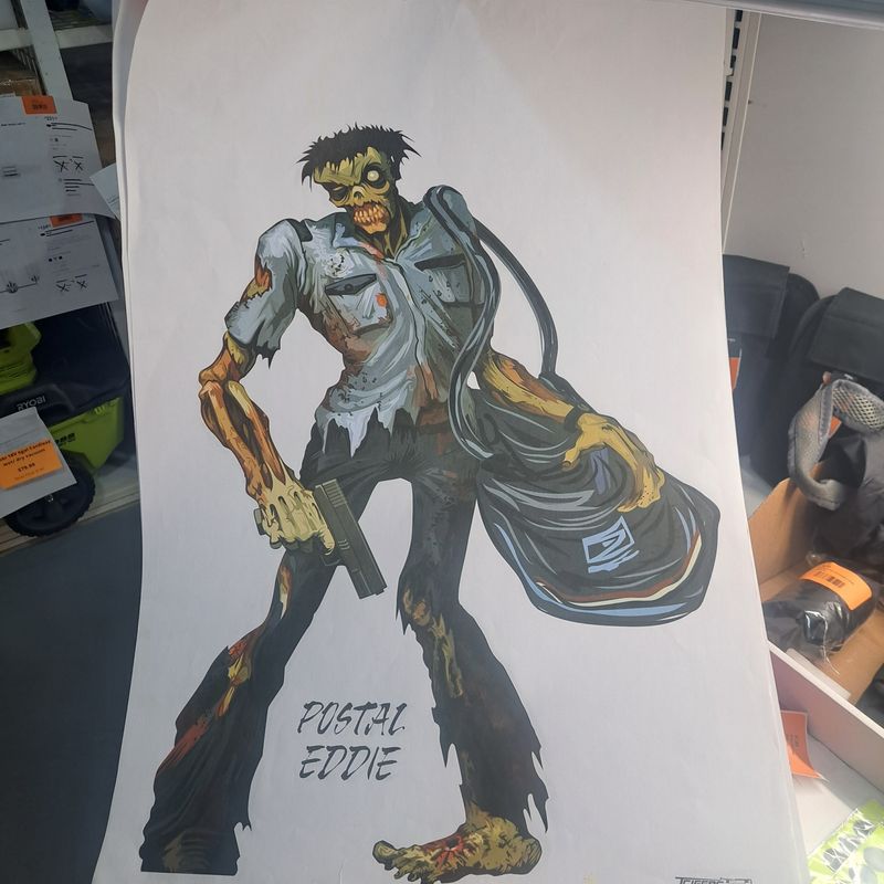 zombie paper target