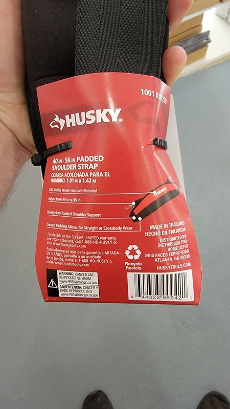 Husky 40"-56" padded shoulder strap