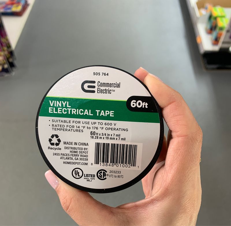 Commercial Electric 7 Mil Vinyl Black Electrical Tape