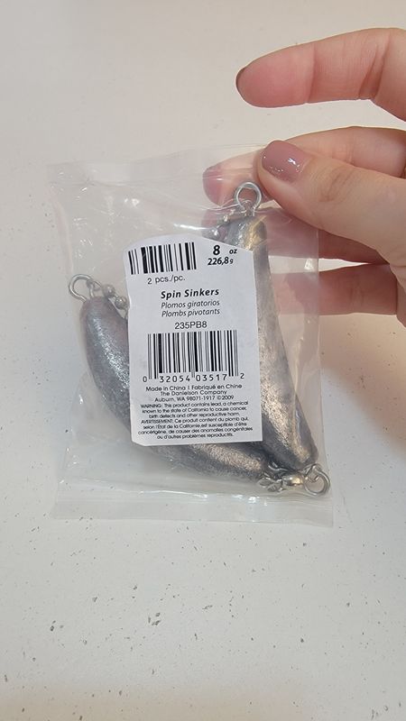 2-Pack 8 Oz. Fishing Sinkers