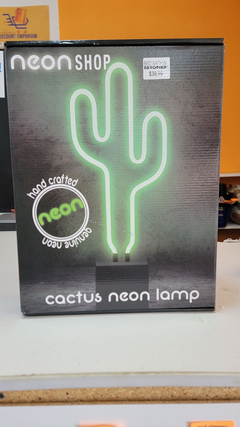 LED 17" Neon Cactus Lamp