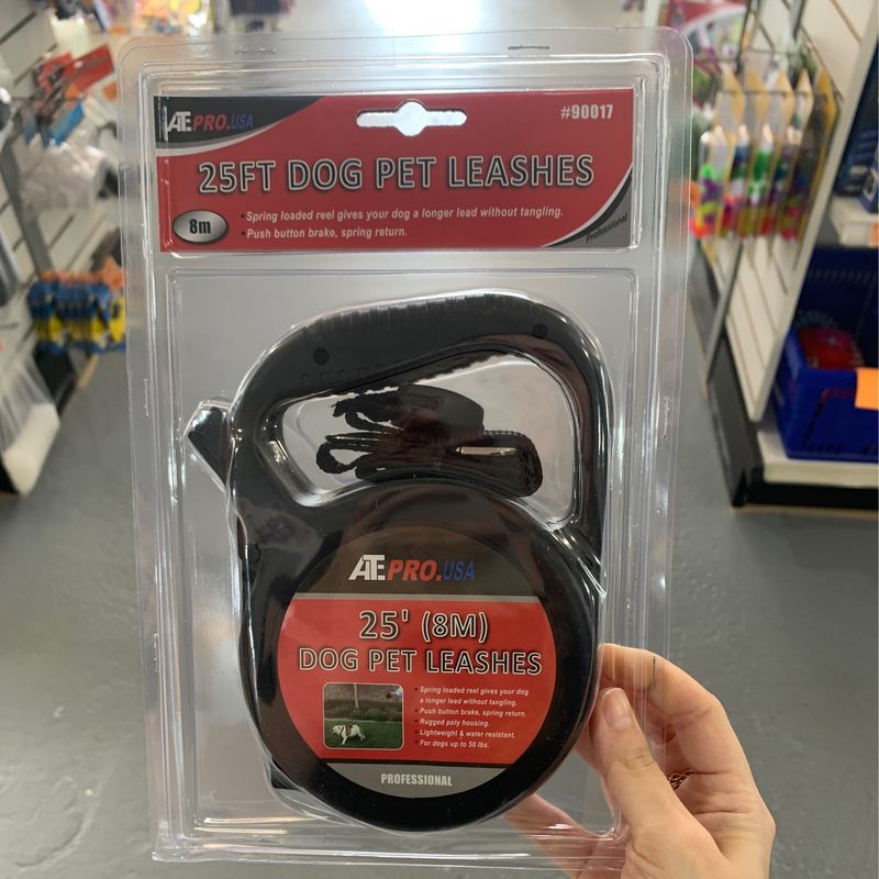 25' retractable dog leash