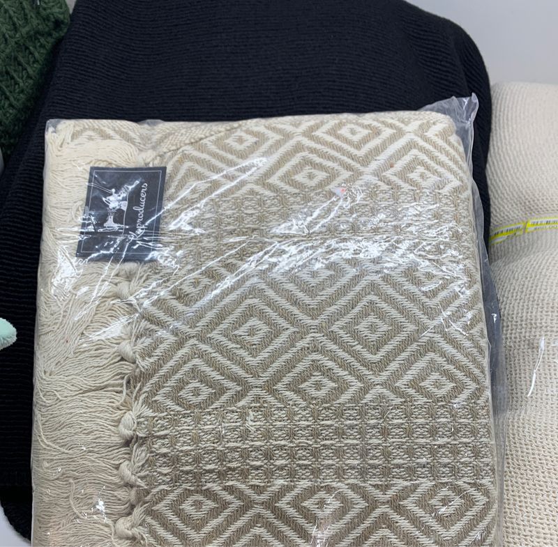 Ks producers beige throw