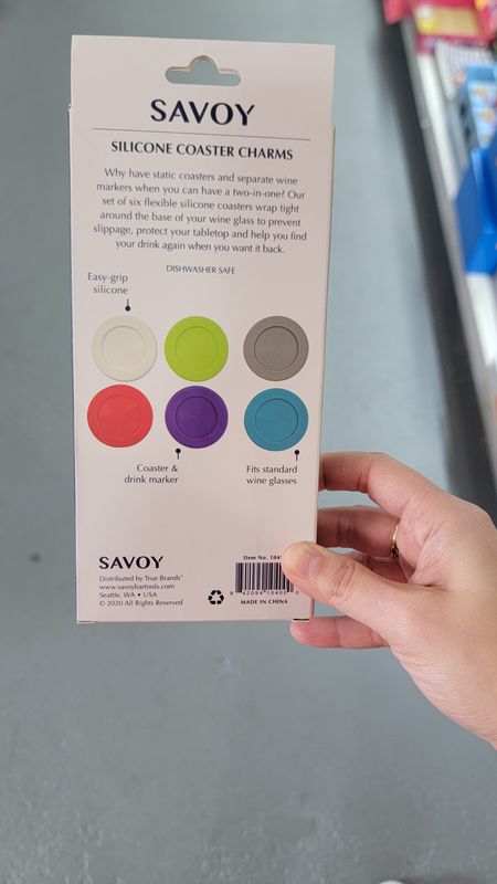 Savoy 6 silicone coaster charms