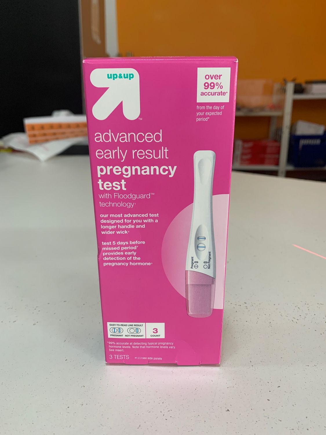 Pregnancy Test Up &amp; Up