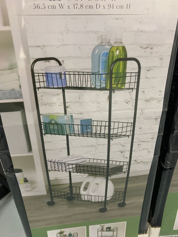 Richards 4 Multi-Purpose Shelf Rolling Storage Cart