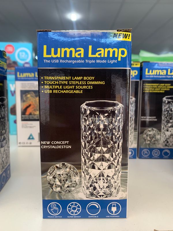 Luma LED Acrylic Crystal Lamp - "USB Powered"