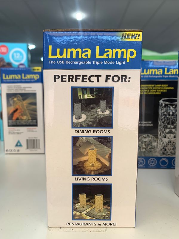 Luma LED Acrylic Crystal Lamp - "USB Powered"