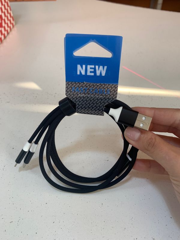 4ft Dual Apple/Samsung Types USB Fast Charge Cables