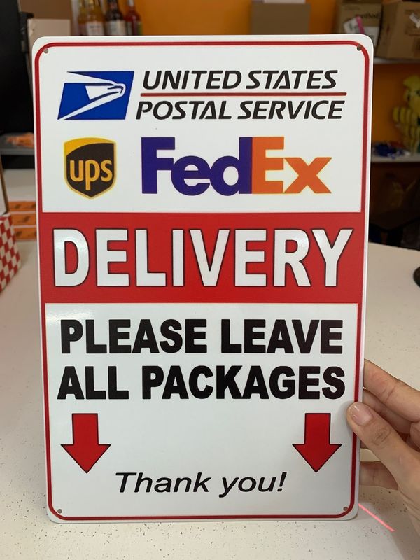 Delivery please leave all packages