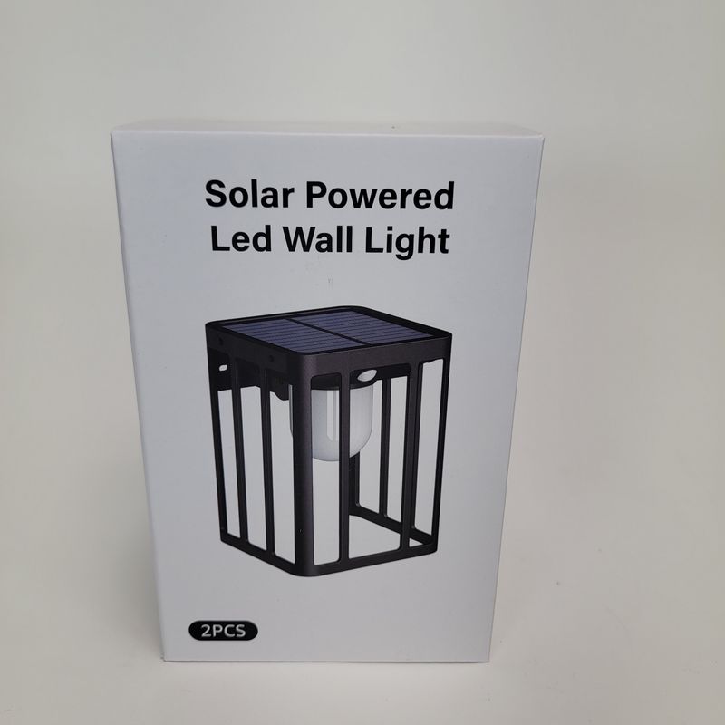 2 pc Solar Powered Led wall light