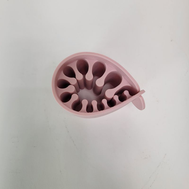 Pink brush holder