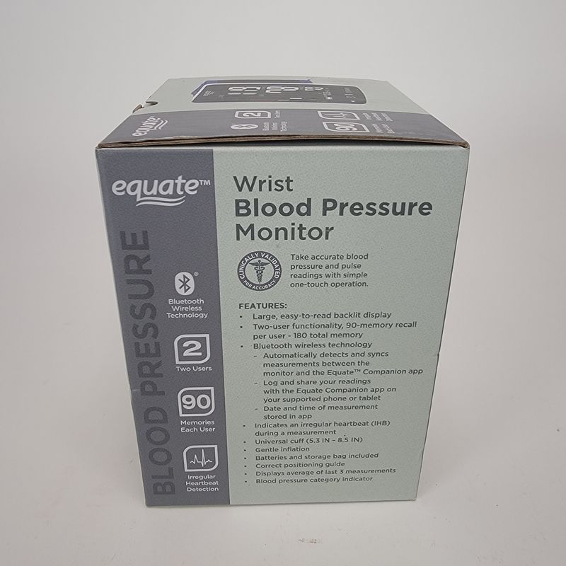 Equate 6500 Series Wrist Blood Pressure Monitor