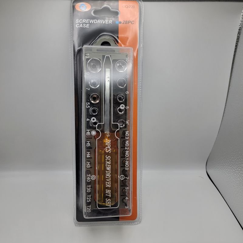 28pc. Socket &amp; Screwdriver Bit Sets with Carry Cases