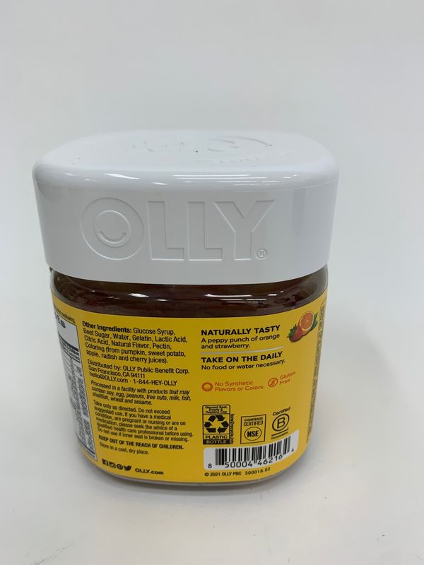 Olly Kids Multi Gummy Worms Sour Fruity Punch