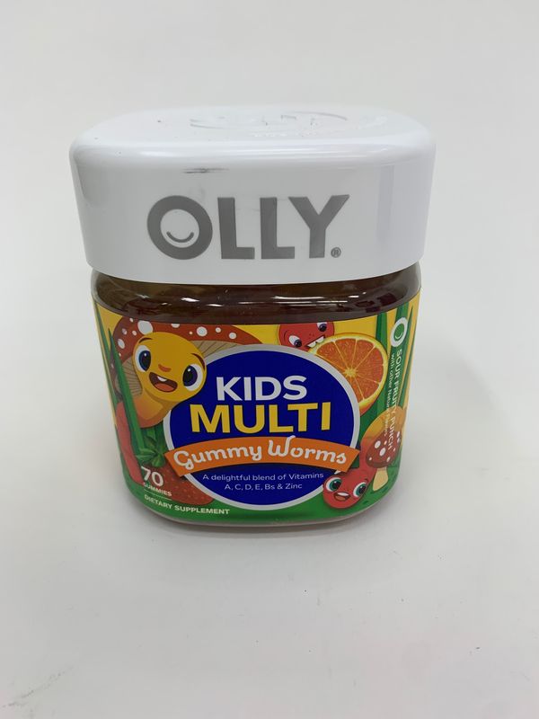 Olly Kids Multi Gummy Worms Sour Fruity Punch