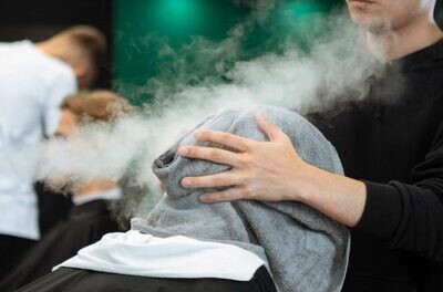 Face steam with Beard trim