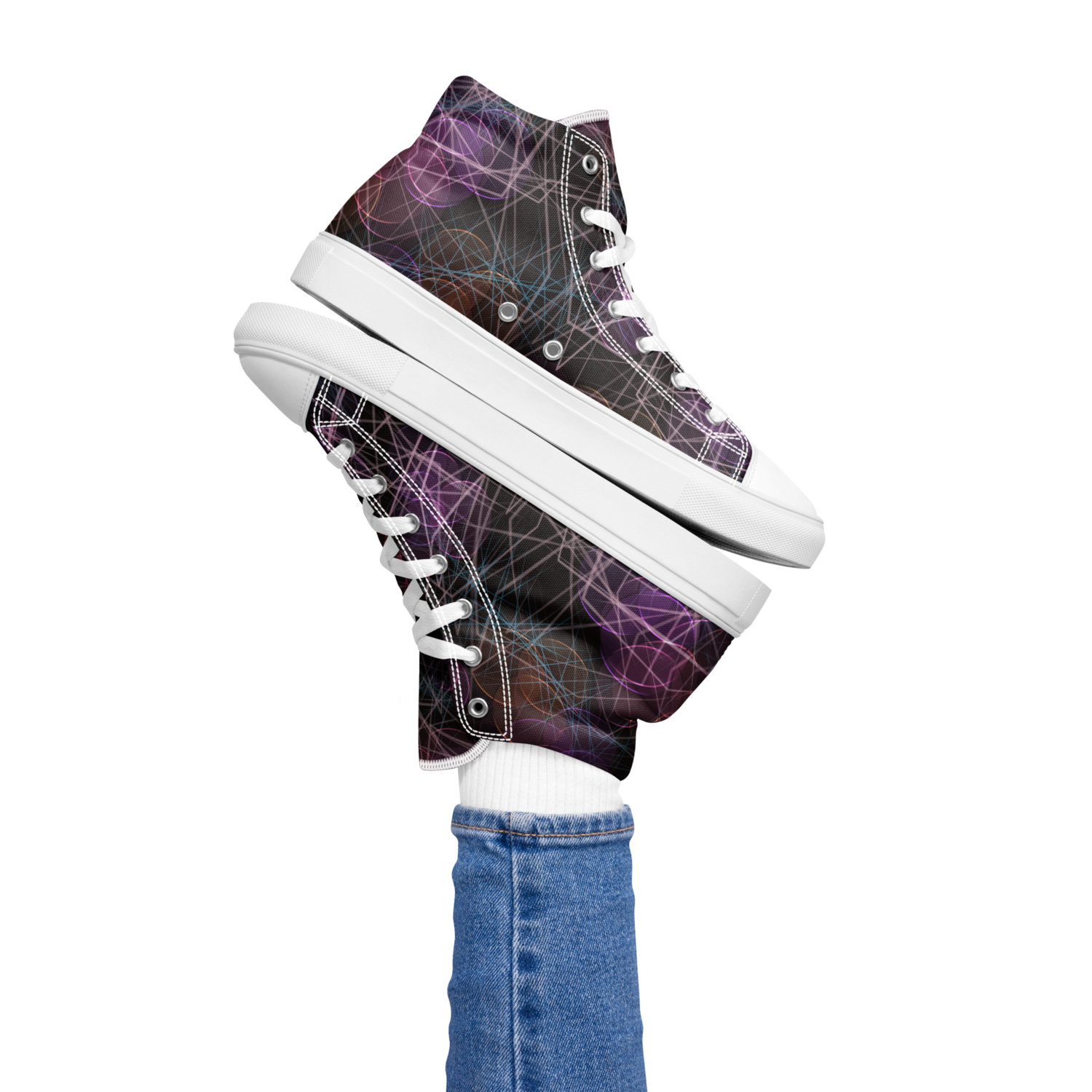 Women’s Designer High Top Canvas Shoes