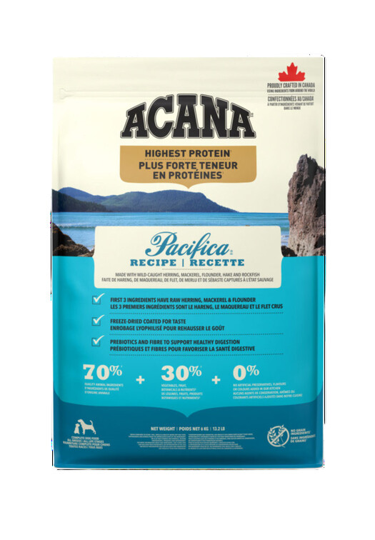 Acana Pacifica pour Chiens (2kg, 6kg, 11.4kg)