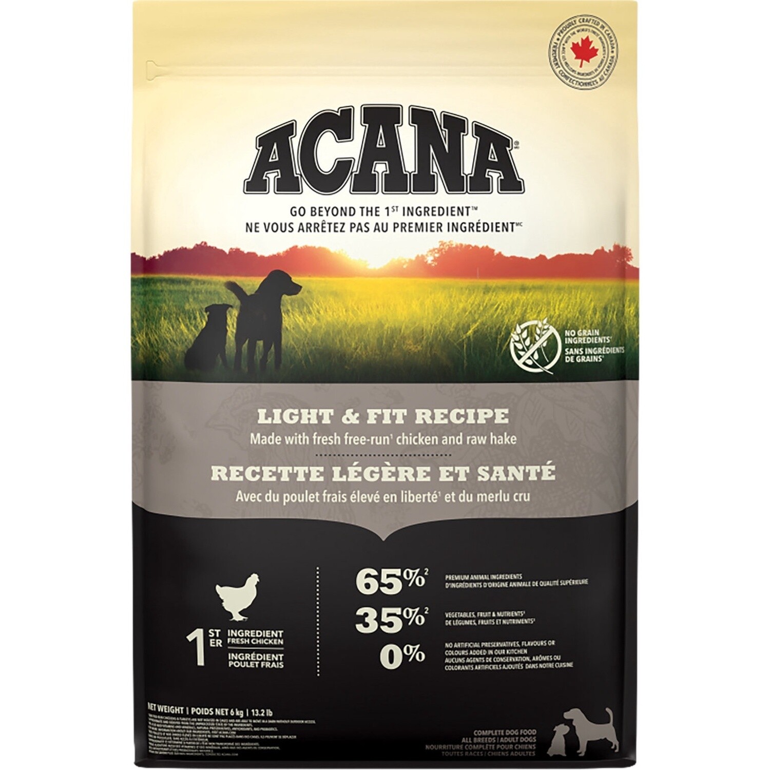 Acana Légere et en Forme (chien) (2kg, 6kg, 11.4kg)