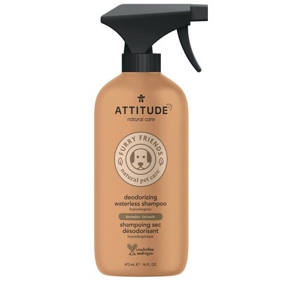 Attitude - Furry Friends Shampooing désodorisant sans eau pour animaux