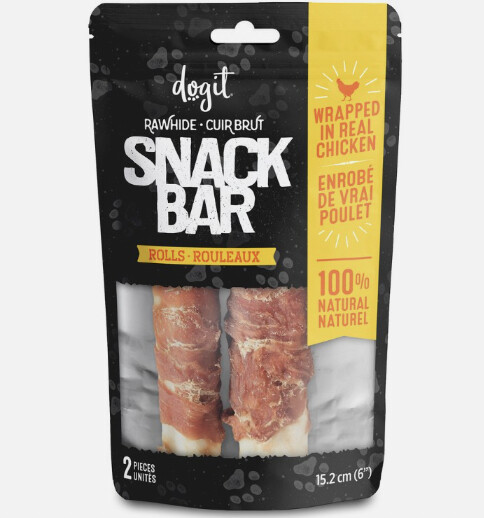 Dogit - SnackBar Rouleaux cuir brut (2mx)