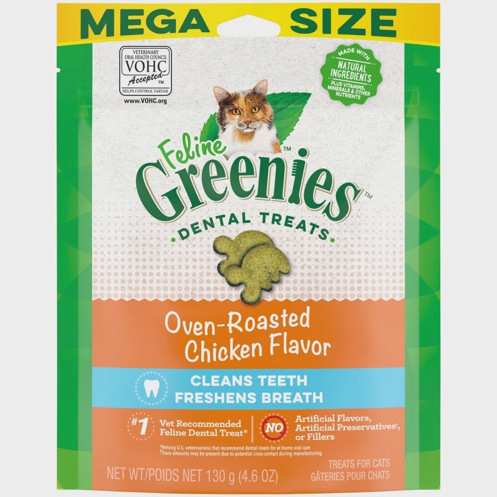 Greenies Feline Chicken Complete Dental Treat 2.1oz