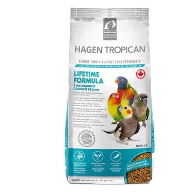 Hagen TropiCan Aliment pour Perroquets en granules (820g)