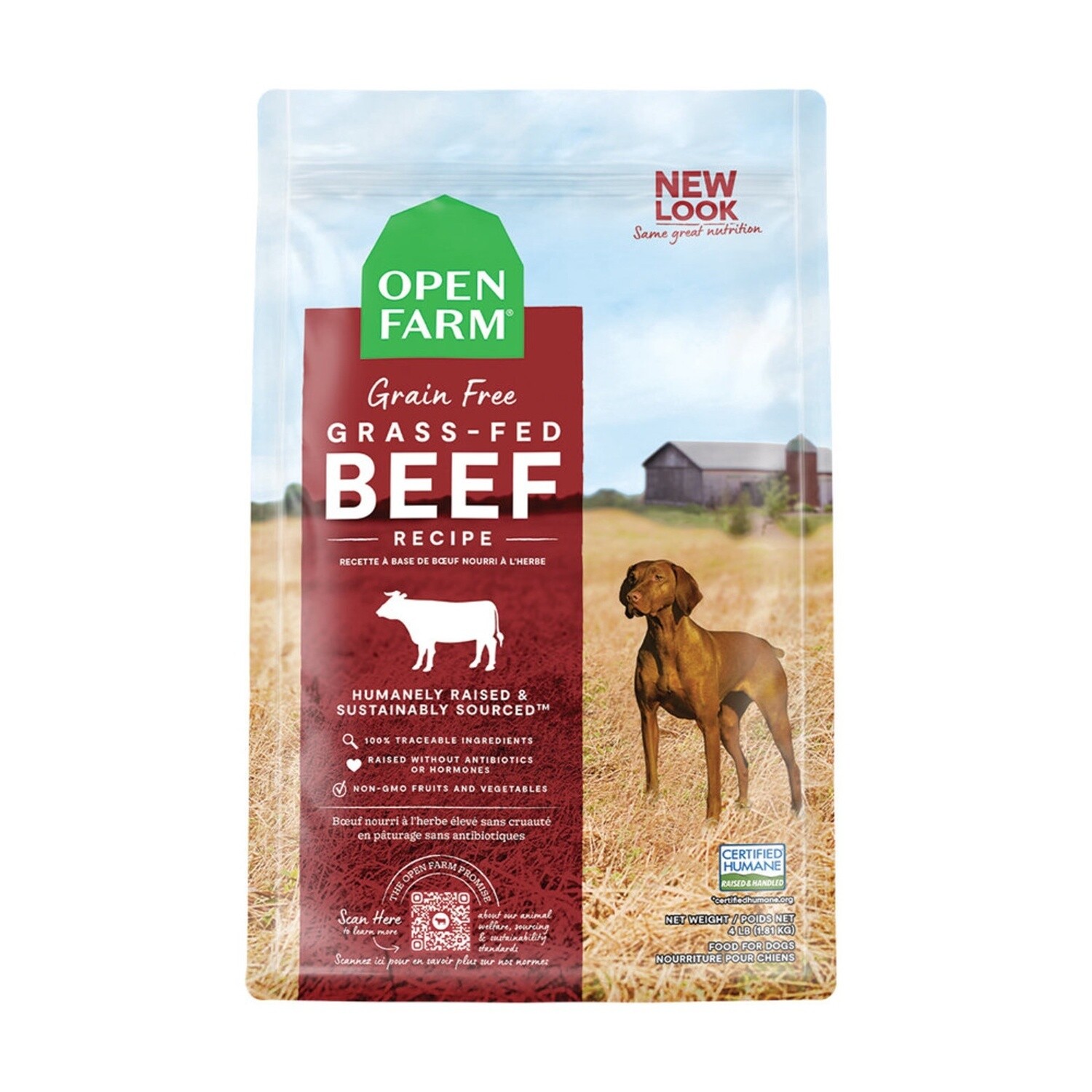 Open Farm - Boeuf Sans Grains pour chiens (1.81 kg)