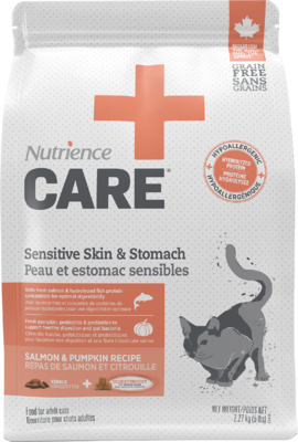 Nutrience Care + Nourriture pour Chats - Peau et estomac sensibles (2.27kg)