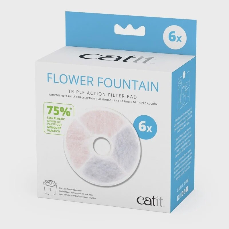 Catit - Filtre à triple action pour abreuvoir, Format: 6mx