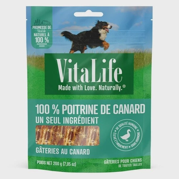 Vitalife Gâteries de poitrine de canard (200g)