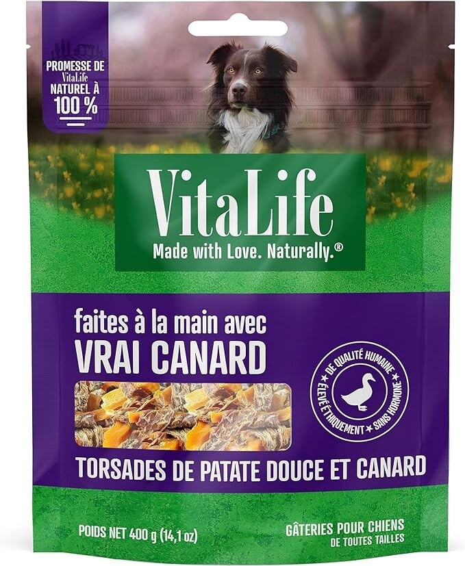 Vitalife Torsades de patates douces et canard (400g)