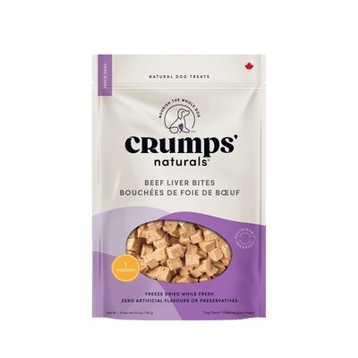 Crumps&#39; Naturals Gâteries Pour Chien, Bouchées De Foie De Boeuf Lyophilisées