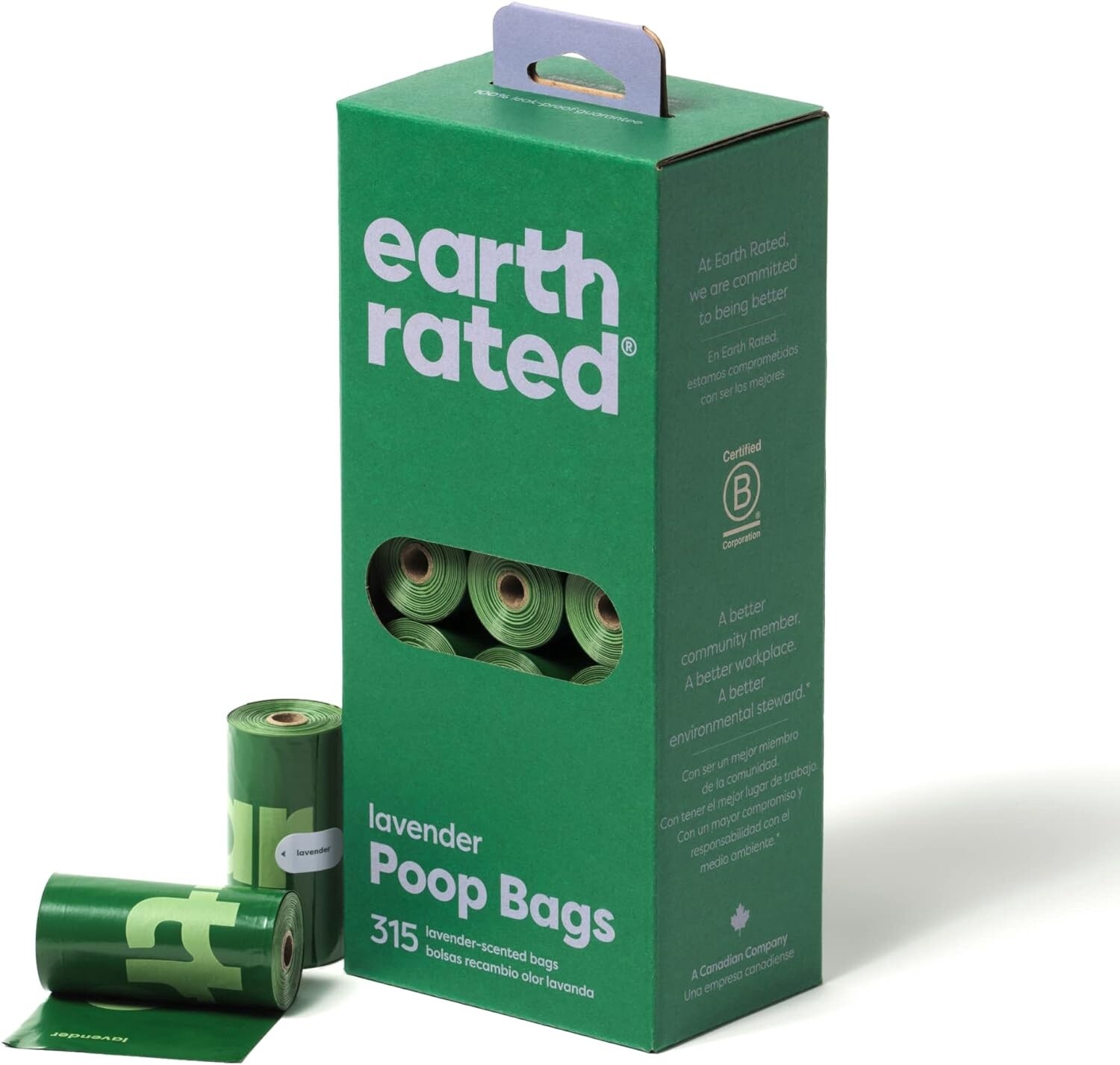 Earth Rated - Sacs de poubelle pour chiens (315 mx), Format: Odeur Lavende