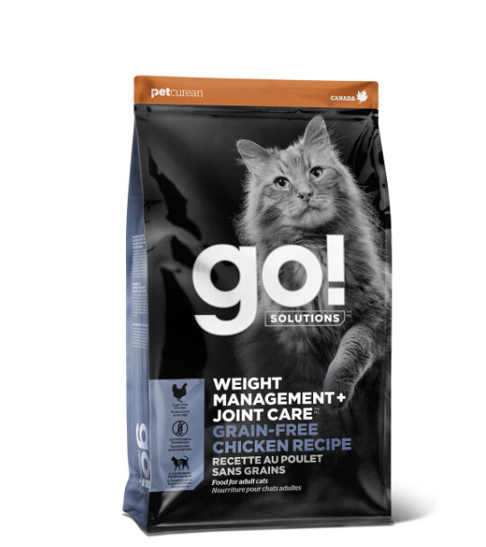 Go! Solutions - Nourriture controle de poids pour chat, Recette Poulet sans-grains (3.63kg)