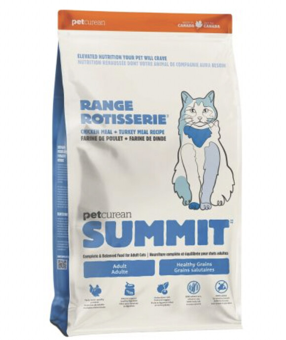 Petcurean - Summit pour chats (1.36 kg, 5.44 kg), Saveur: Range Rotisserie - Poulet et Dinde, Taille: 1.36kg